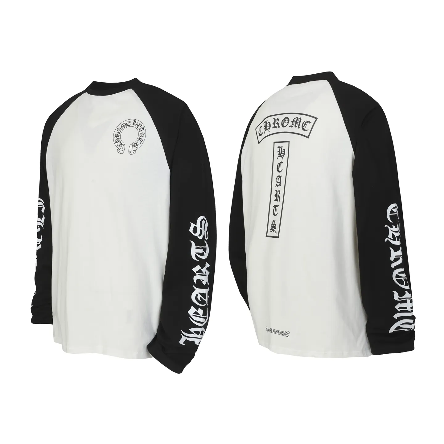 P150 cross-border model. Those who pursue quality, please do not place an order. -Chrome Hearts/Chrome Hearts 23ss Sanskrit printed popular long-sleeved T-shirt -High weight, high density and high quality. The wool is soft, delicate and skin-friendly. It feels soft and silky. It has excellent warmth and skin-friendly properties.